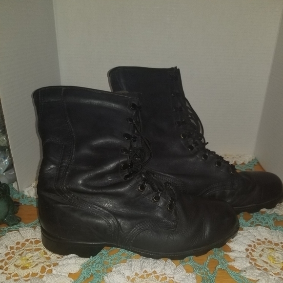 Vintage mens combat , army boots size 81/2‎ - Picture 3 of 5